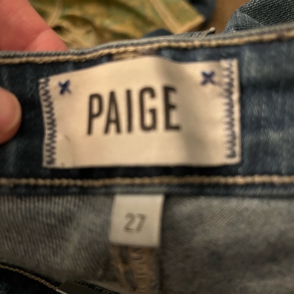 PAIGE VERDUGO Ankle Distressed
Busted Knee Women's Denim Jeans Size 27 Designer - Picture 8 of 14
